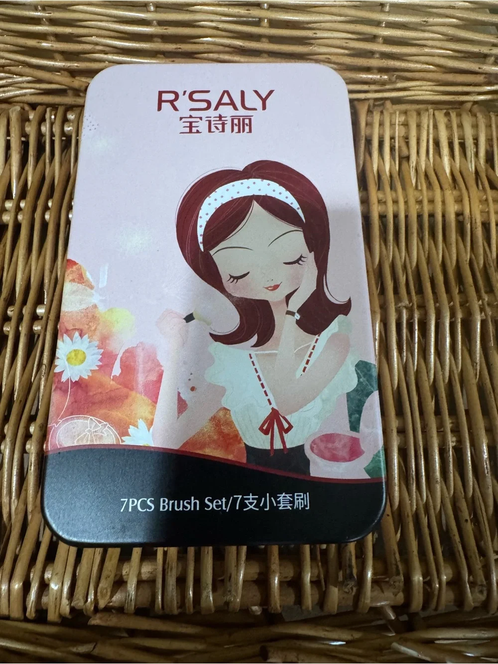 R'SALY 7pcs Brush Set - Pink Illustrated Tin
